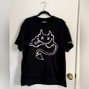 Trukfit Black Graphic Short Sleeved Tee Shirt Size XL